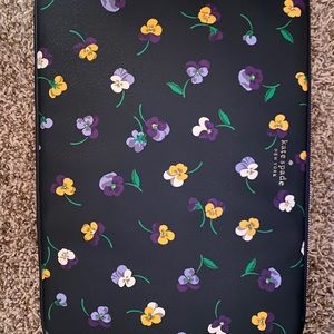 Kate Spade Staci Pansy Toss Printed Laptop Sleeve